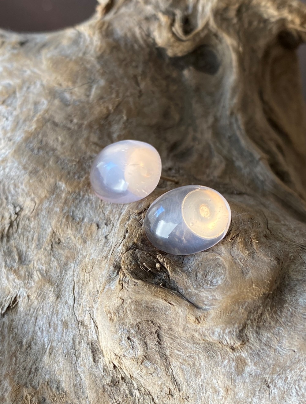 ☆彡スターローズクォーツ 14kgf ゴールドスタッドピアス 01 一粒ピアス 天然石