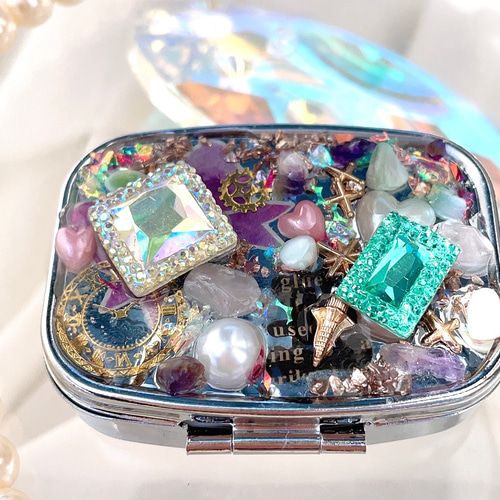 ピルケース キラキラ ジュエリーケース オルゴナイト幸せを呼ぶ