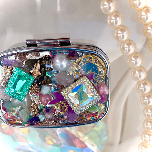 ピルケース キラキラ ジュエリーケース オルゴナイト幸せを呼ぶ