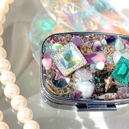 ピルケース キラキラ ジュエリーケース オルゴナイト幸せを呼ぶ