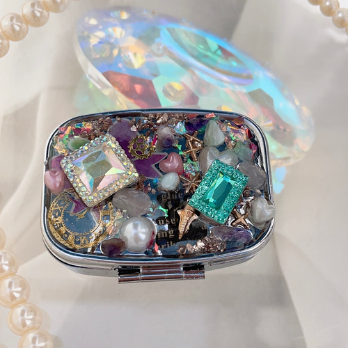 ピルケース キラキラ ジュエリーケース オルゴナイト幸せを呼ぶ