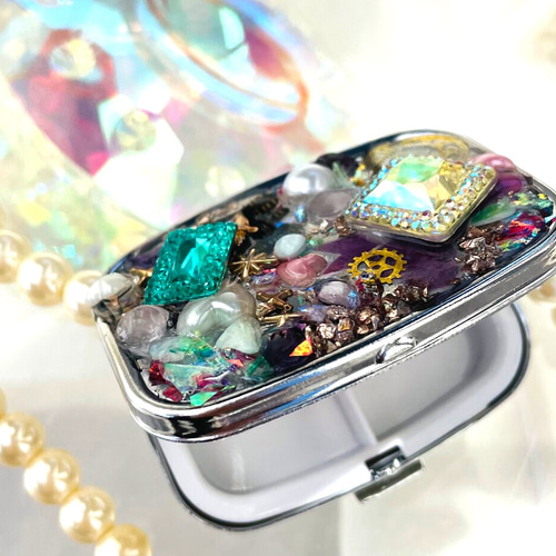 ピルケース キラキラ ジュエリーケース オルゴナイト幸せを呼ぶ