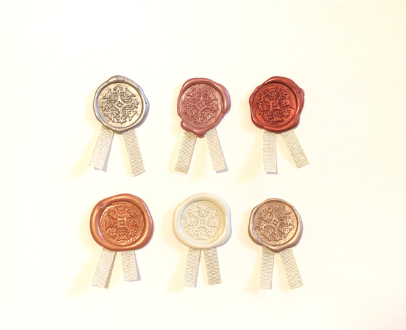 シーリングワックスシール ✩.*˚ 封蝋ステッカー リボン 8枚 211 ラッピングに♪シーリングスタンプリボン✳︎°.［8個セット］ シール