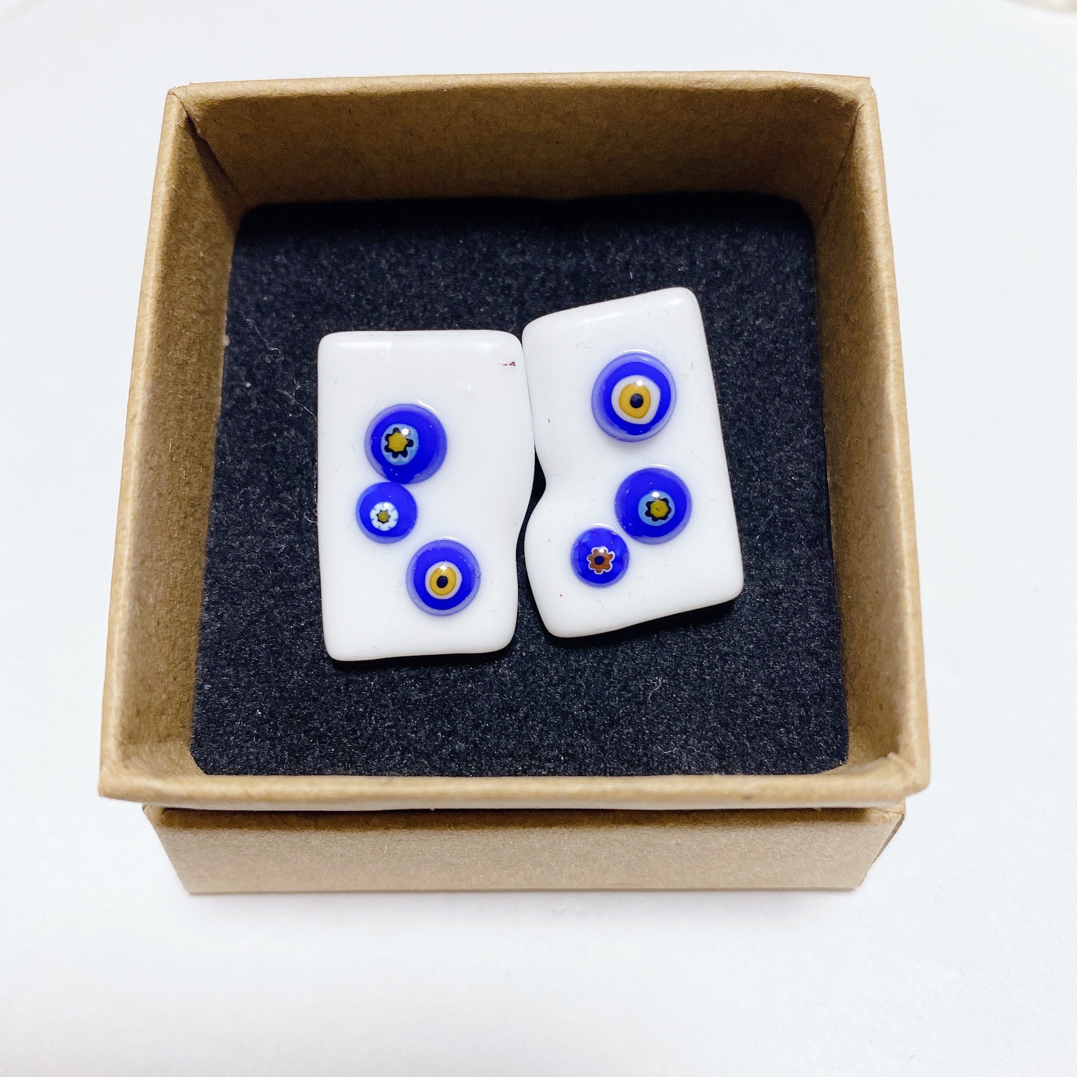 ミルフィオリガラスのピアス