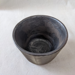 ヘリンボーン　フリーカップ　A【ブロンズ釉】 5枚目の画像