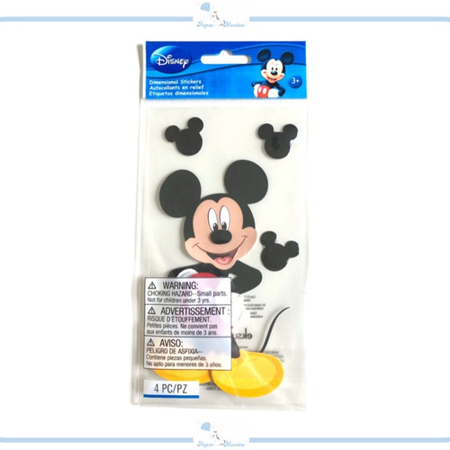 EJ61 Disney 3Dシール Mickey ミッキー デザイン 立体