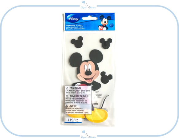 EJ61 Disney 3Dシール  Mickey ミッキー デザイン 立体 ステッカー アルバム 飾り材料 海外 1枚目の画像