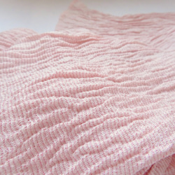 silk100%：京都丹後の織りストール：ピンク 3枚目の画像