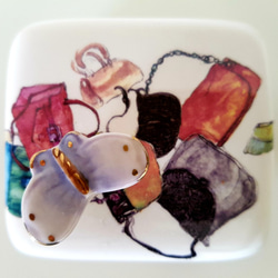 陶器製 オルゴール bags 1枚目の画像