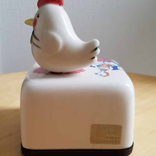 日本野鳥の会 監修キビタキ 陶器製 オルゴール 名曲 『愛のオルゴール』希少‼︎ 日本野鳥の会 監修キビタキ 陶器製 オルゴール 名曲 『愛の