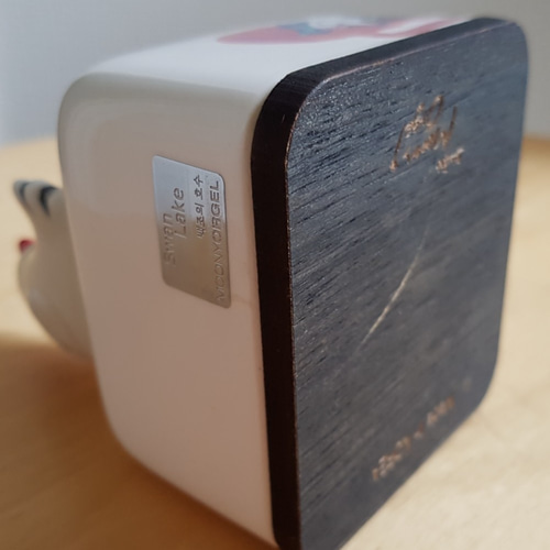 陶器製 オルゴール 鳥 ミュージック ギター演奏 立体・オブジェ MOON