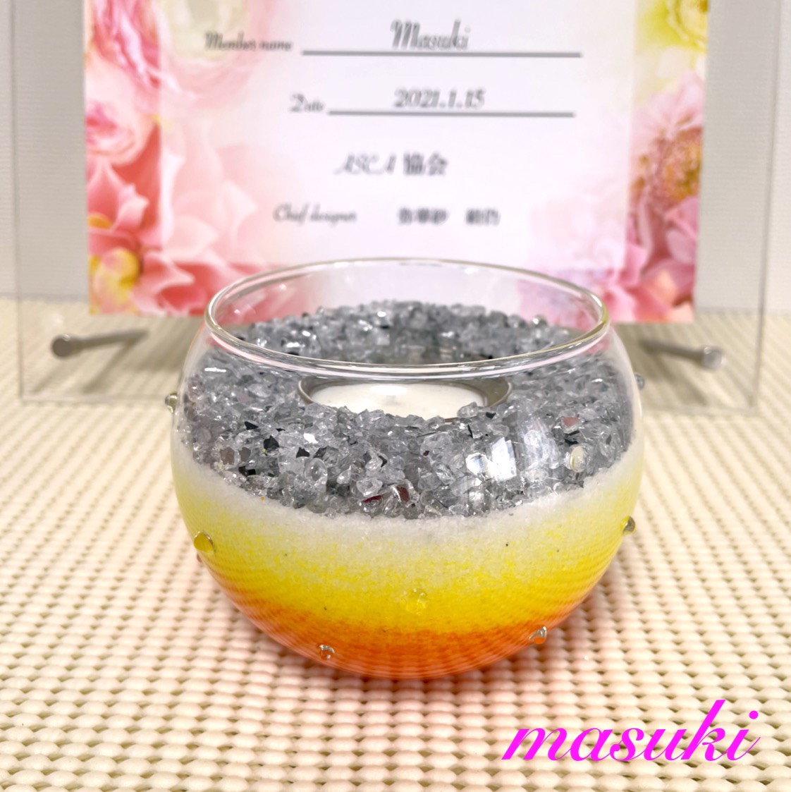 アロマサンドキャンドルアート♡