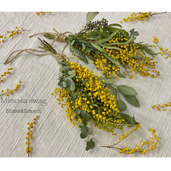 オレゴン産モミの木とヒバのナチュラルChristmasスワッグ〜 ゴールド