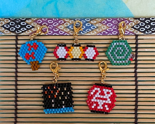 夏色マスクチャーム ピアス イヤリング ⭐️⭐️ハンドメイド 0_bb08a602807e71b426edf3481fff