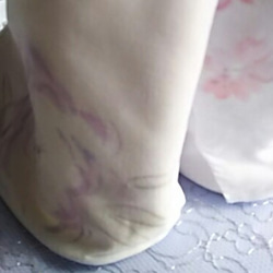 牡丹と桜の足袋(手描き) 3枚目の画像