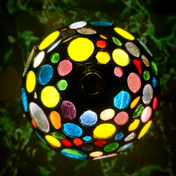 水玉模様のランプシェード 5枚目の画像