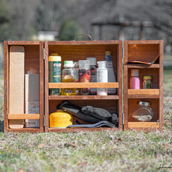 ローテーブル // 折り畳み ハンドメイド アウトドアテーブル