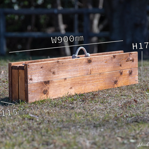 ローテーブル // 折り畳み ハンドメイド アウトドアテーブル