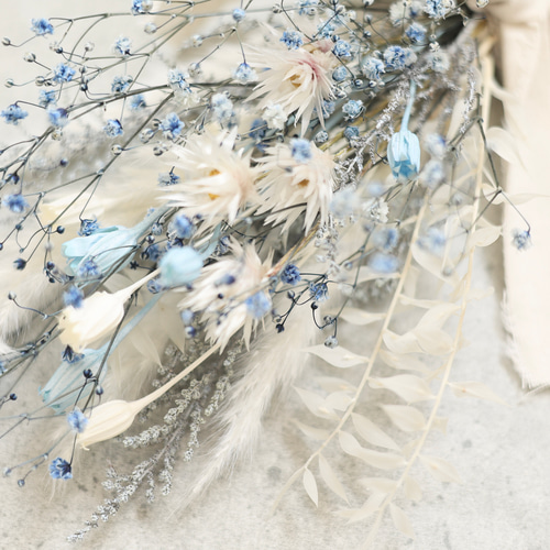 リース　かすみ草　ドライフラワー　スワッグ　ブーケ　リースブーケ ドライフラワースワッグ♡(ブーケ) ドライフラワー cocoshop