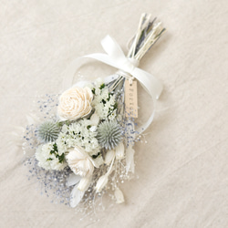ドライフラワー スワッグ ブーケ スターチス白 ドライフラワー  