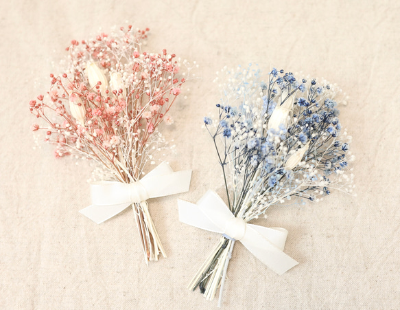 かすみ草フライングブーケ かすみ草 ミニブーケ ピンク ドライフラワー fukurosan 通販 12304599