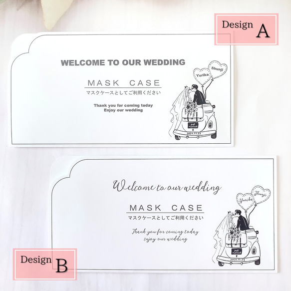 Wedding♡オーダー♡【マスクケース10枚1セット】結婚式 No2.バルーン 2枚目の画像