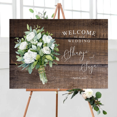 ウェルカムボード】Wedding 結婚式 A4/A3/A2パネル MW-43