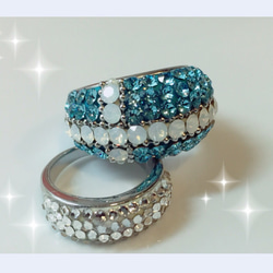 モアサナイト モアッサナイト ハーフエタニティリング 3mm(7石