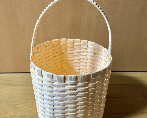 カゴバック　ペーパークラフト カゴバッグ バスケット ペーパークラフト エコクラフト かごバッグ
