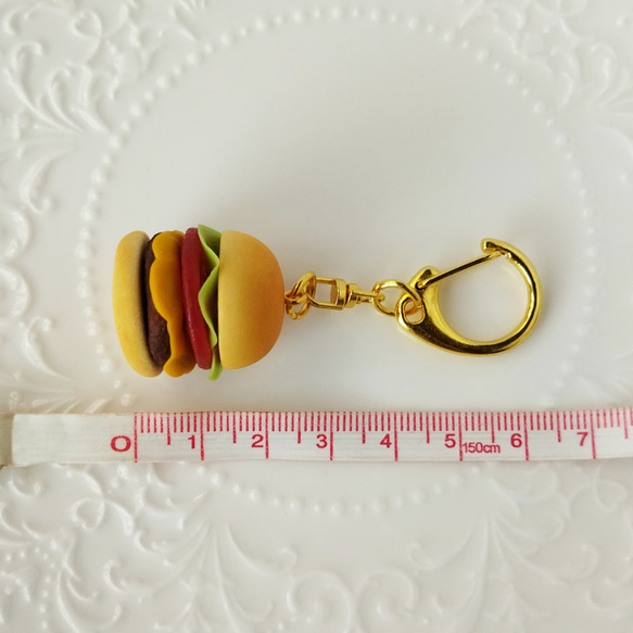 ハンバーガーのキーホルダー(大・小) 9枚目の画像