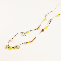 Yellow pop color necklace 3枚目の画像