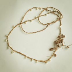 【送料無料】Autumn color necklace Ⅱ 2枚目の画像