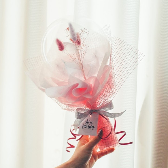 バルーンブーケ♡balloon flower♡ ピンク 2枚目の画像