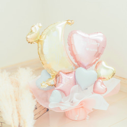 ♡バルーンギフト♡love moon ピンク 結婚祝い お誕生日 プレゼント　 1枚目の画像