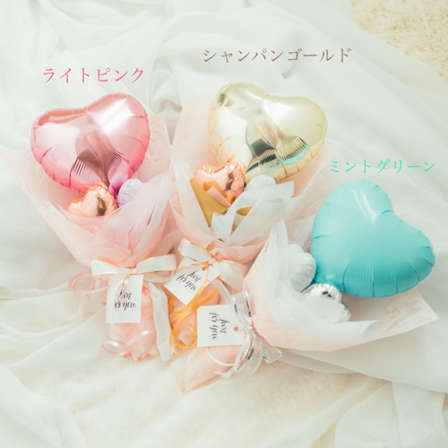 卒業バルーンブーケ♡（3） 卒業 バルーンブーケ♡シンプルハート♡選べるカラー！！ 雑貨・その他