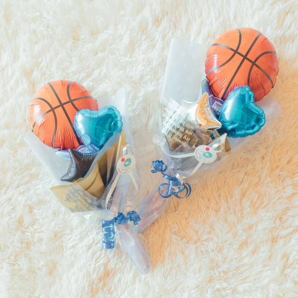 バルーンブーケ♡バスケットボール♡卒団式 卒業 部活 ミニブーケ 6枚目の画像