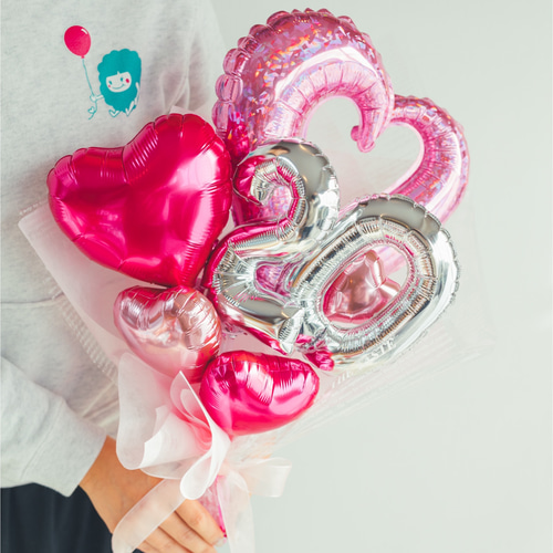 バルーンブーケ ♡ピンク♡お誕生日 バルーン 成人式 753 推し活