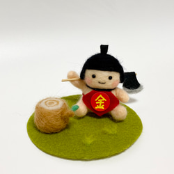 女の子向けプレゼント集結 受注制作】子供の日 羊毛フェルト 羊毛フェルト 金太郎セット 羊毛フェルト