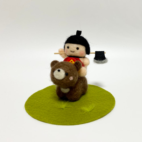 子供の日 金太郎・熊セット 羊毛フェルト 羊毛フェルト koyuki