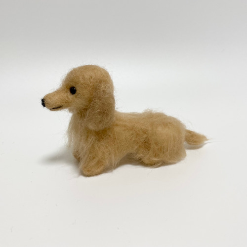 ミニチュアダックスフンド 犬 羊毛フェルト ハンドメイド 羊毛フェルト