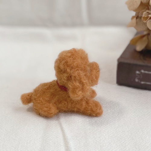 トイプードル 犬 羊毛フェルト ハンドメイド 羊毛フェルト