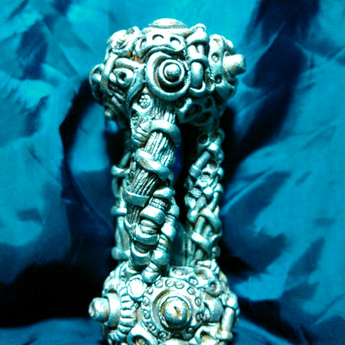 石粉粘土で作った有機的彫刻 オブジェ｜石粉粘土彫刻「作品1