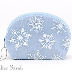 ゆな…ユキエモン…温冷ポーチ他…10点 雪の結晶のラウンドポーチ＊Sサイズ ポーチ Atelier Sarah 通販
