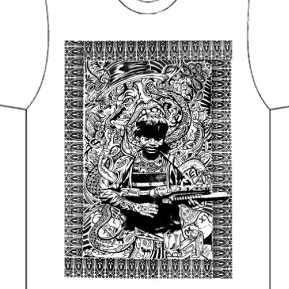 war and the snake Ｔシャツ 2枚目の画像