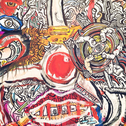 ピエロ　油絵 人物絵画 油絵 小澤勇寿郎 作 ピエロ 6号サイズ インテリア 定価