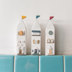 [定制] 微型房子“白宮系列”木製室內裝飾斯堪的納維亞商品房子裝飾品兒童房禮物 第1張的照片