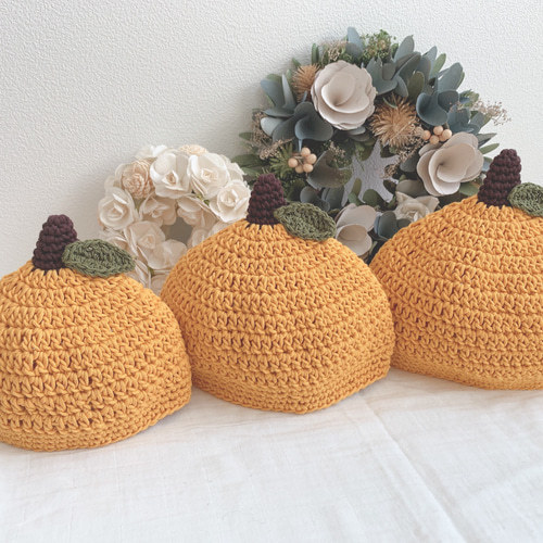 どんぐり帽子 ゆず コットン100% 帽子(ベビー・キッズ) handmade