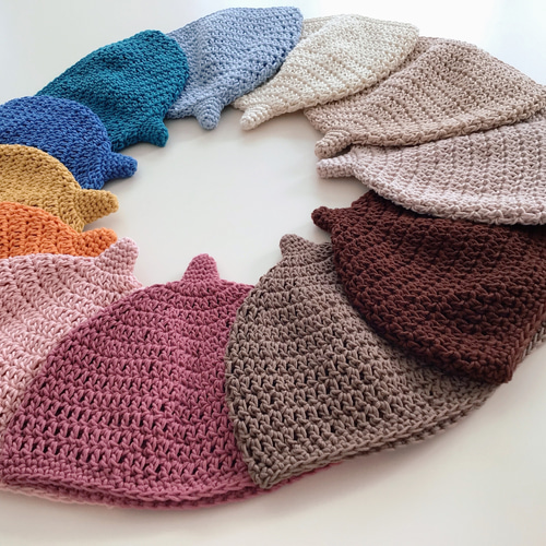 どんぐり帽子＊コットン・ニィート 帽子(ベビー・キッズ) handmade