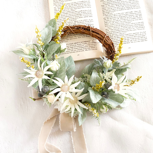 ドライフラワー お花のハーフリース インテリア壁飾り花雑貨 ドライフラワー お花のハーフリース インテリア壁飾り花雑貨 ドライ