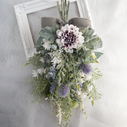 ナチュラルスワッグ シック ダリア アーティフィシャルフラワー ギフト